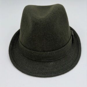 Epoch Wool Fedora In Military Green